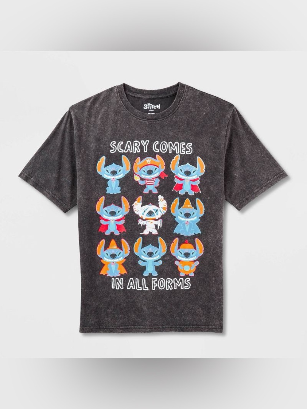 024K Lilo & Stitch Kids' Scary Stitch Short Sleeve Graphic T-Shirt - Size: XS